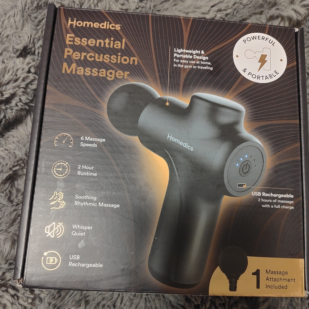 Homedics Essential Percussion Massager - Black
